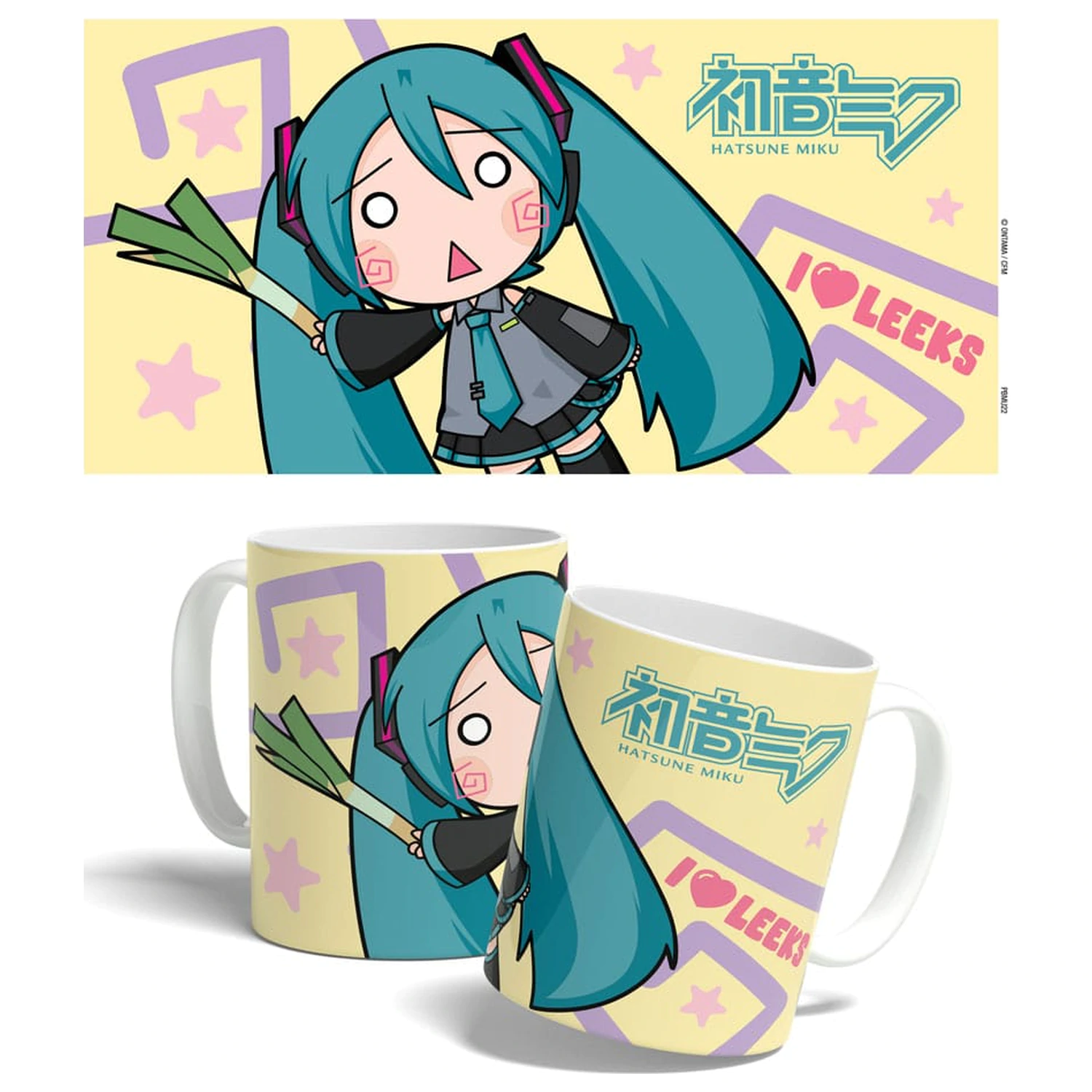 Hatsune Miku šalica Miku Chibi Leek Girl 325 ml fotografija proizvoda