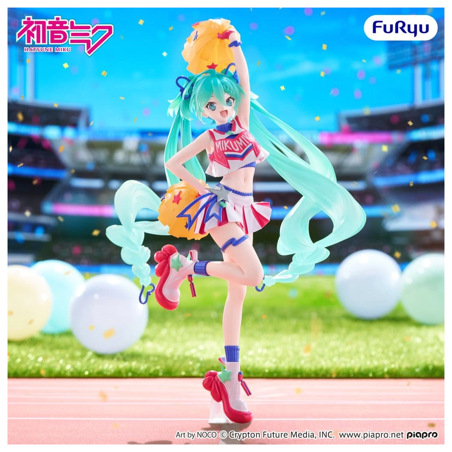 Hatsune Miku Muchute PVC figura Navijačica Ver. 22 cm fotografija proizvoda