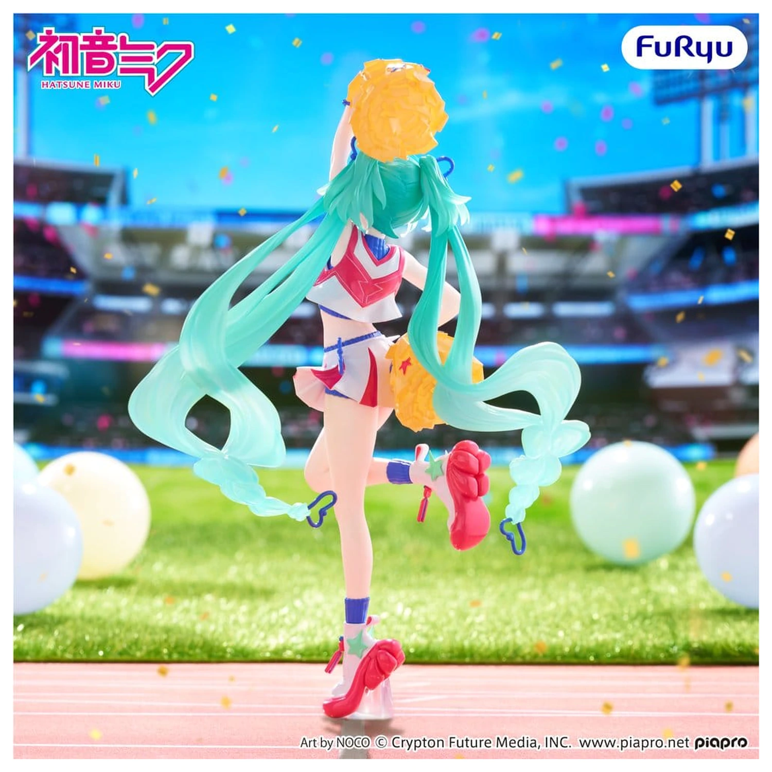 Hatsune Miku Muchute PVC figura Navijačica Ver. 22 cm fotografija proizvoda