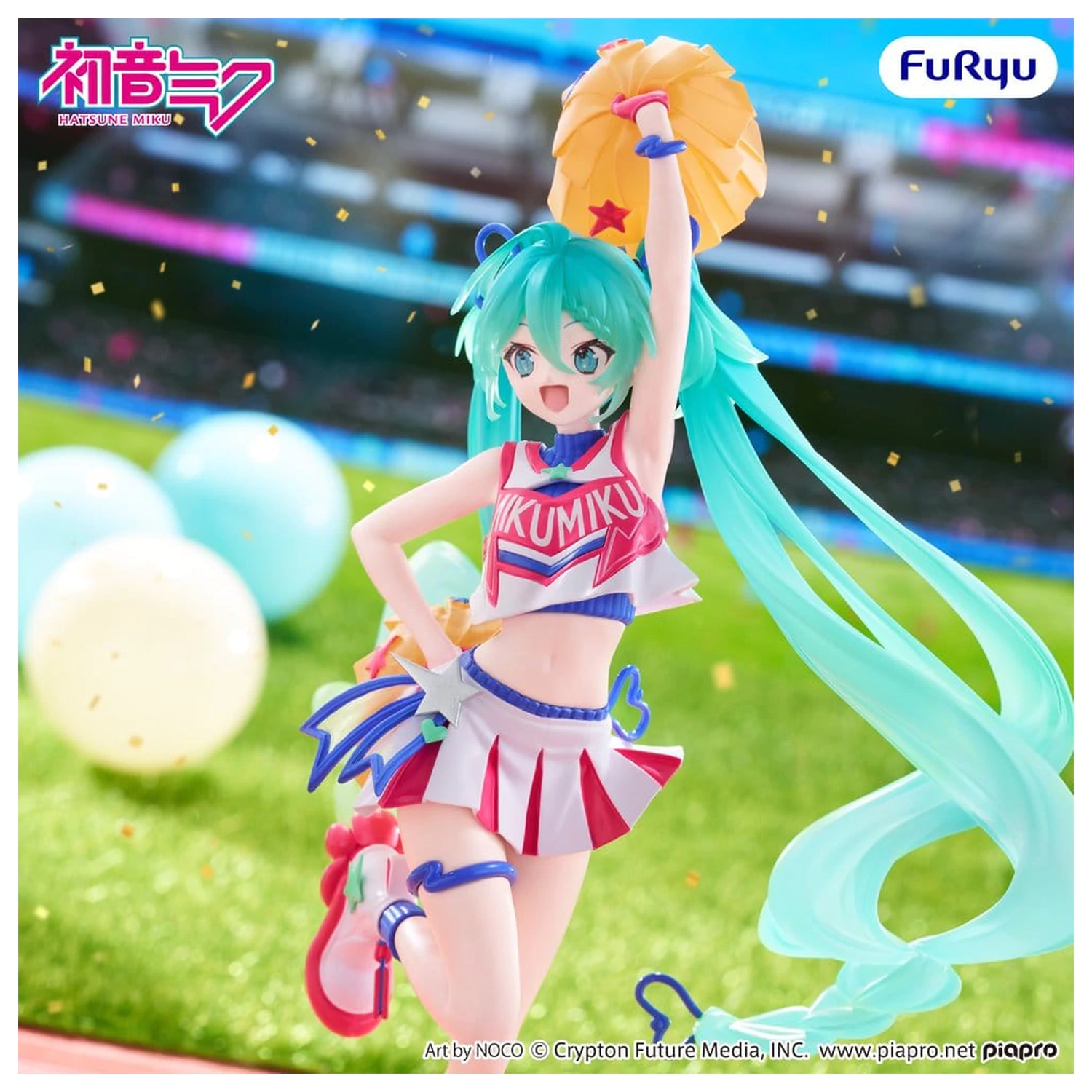 Hatsune Miku Muchute PVC figura Navijačica Ver. 22 cm fotografija proizvoda