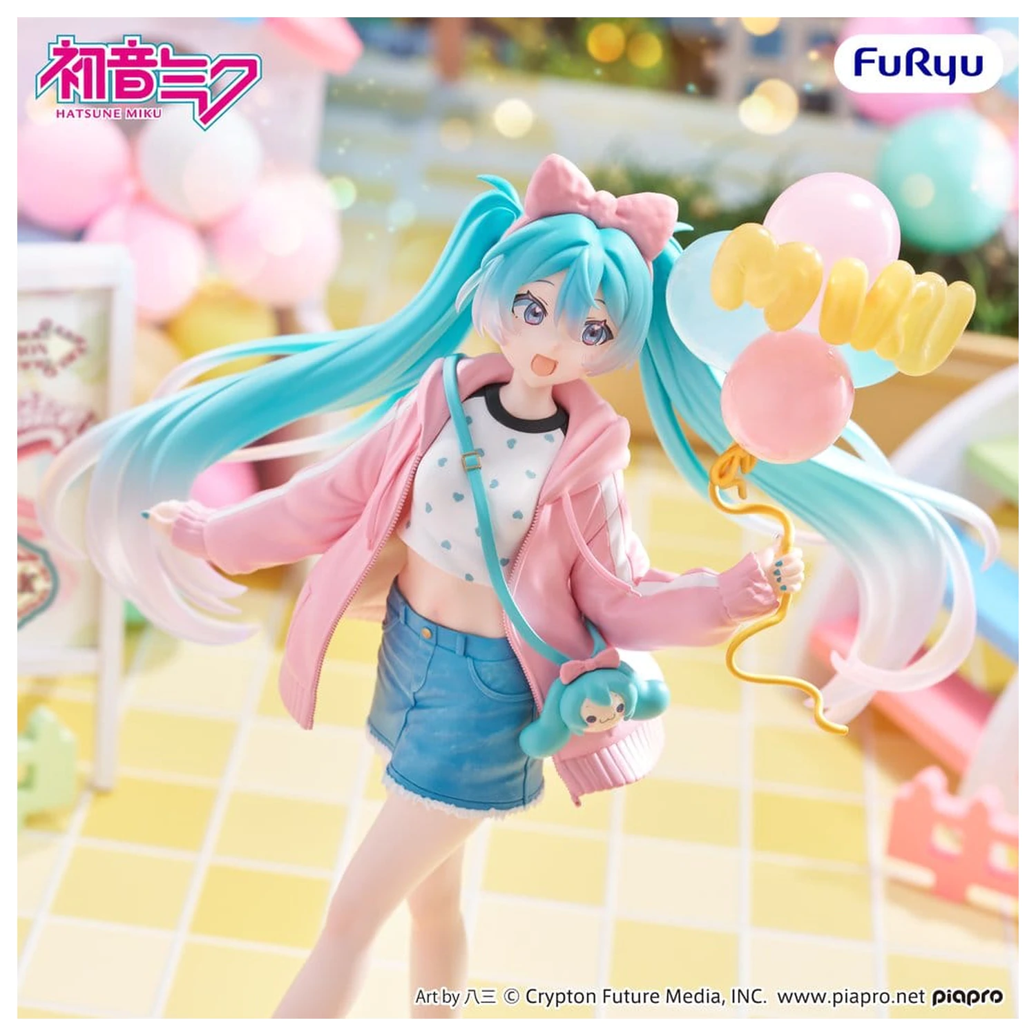 Hatsune Miku Muchute PVC figura verzija Susret u tematskom parku 19 cm fotografija proizvoda