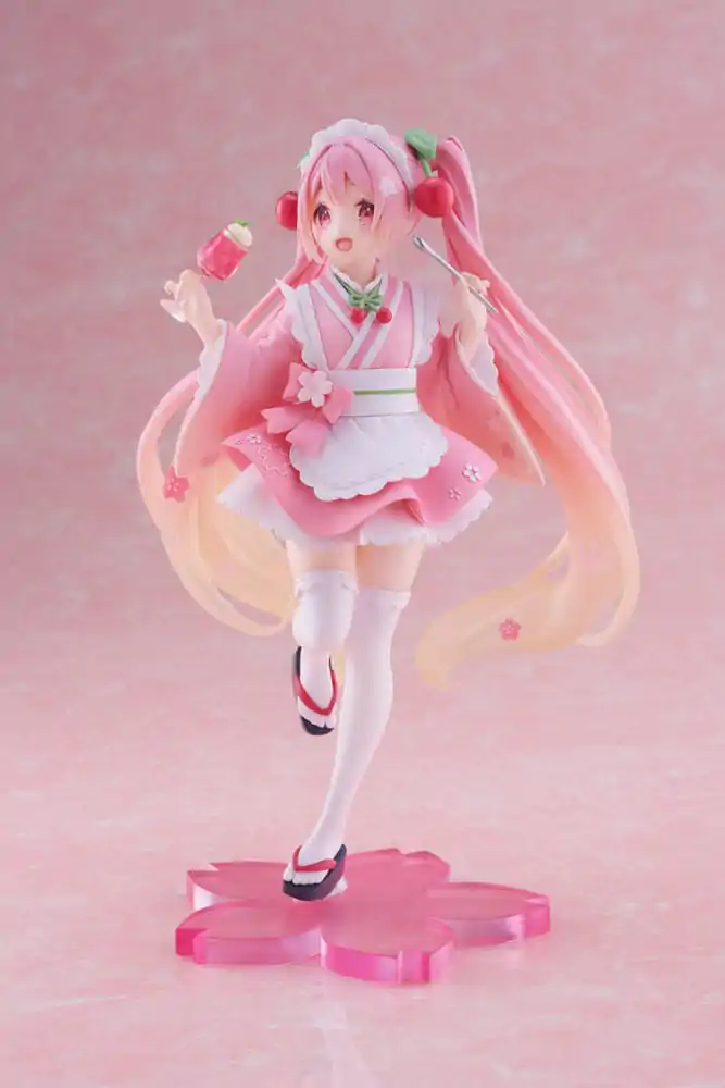 Hatsune Miku PVC Kipić Newley Written Sakura Miku Japanese Cafe Ver. 18 cm fotografija proizvoda