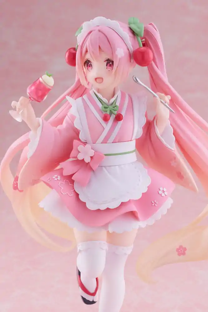 Hatsune Miku PVC Kipić Newley Written Sakura Miku Japanese Cafe Ver. 18 cm fotografija proizvoda