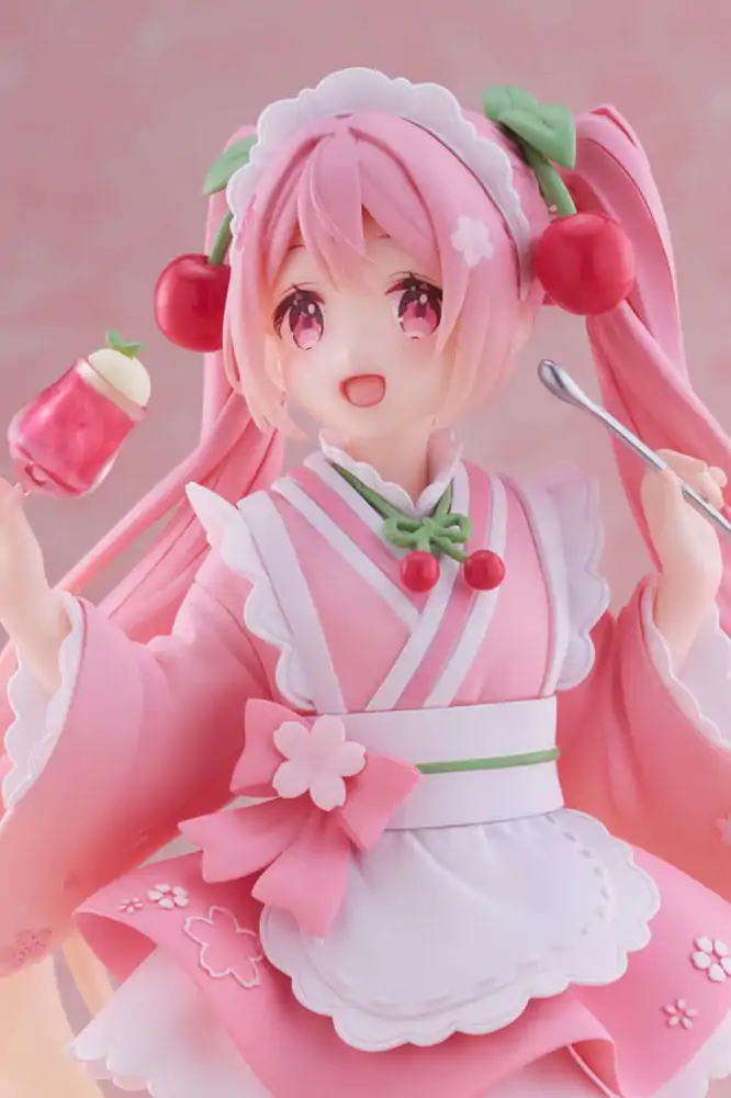 Hatsune Miku PVC Kipić Newley Written Sakura Miku Japanese Cafe Ver. 18 cm fotografija proizvoda