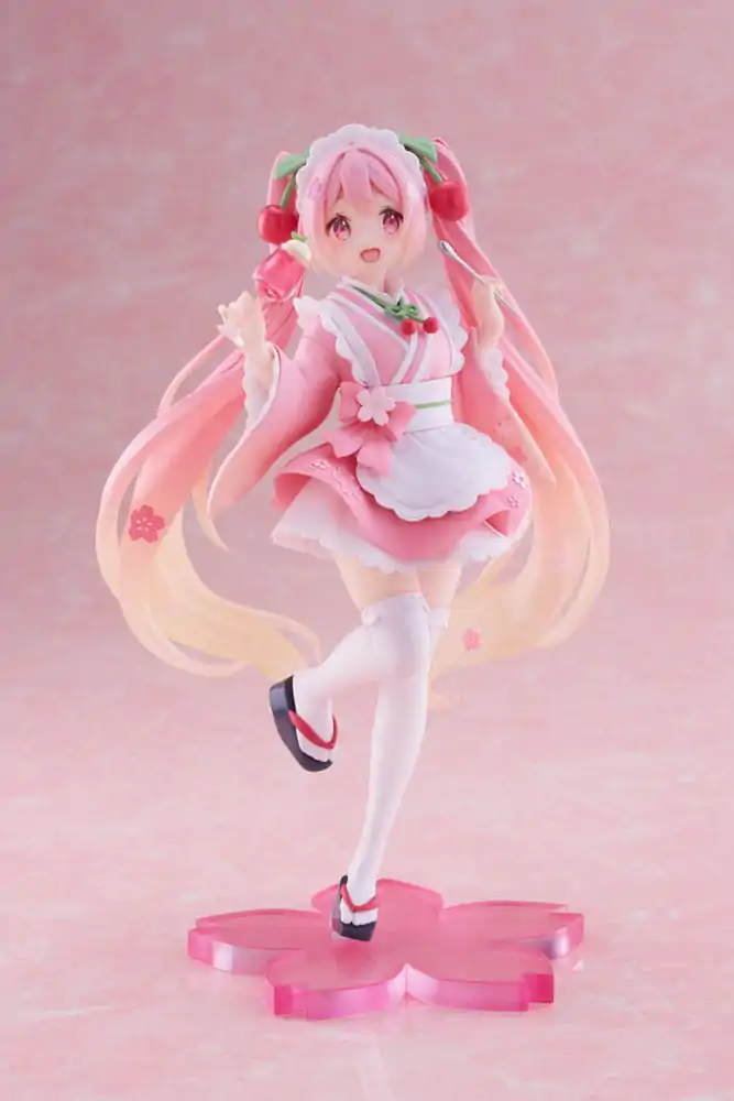 Hatsune Miku PVC Kipić Newley Written Sakura Miku Japanese Cafe Ver. 18 cm fotografija proizvoda