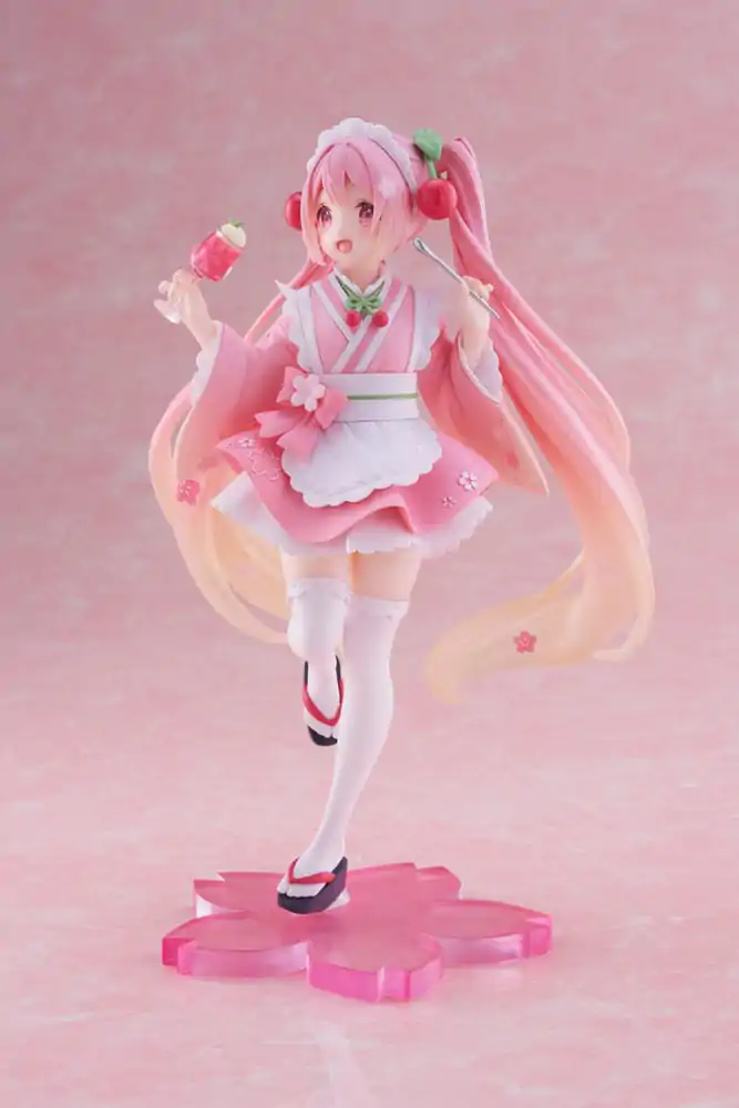 Hatsune Miku PVC Kipić Newley Written Sakura Miku Japanese Cafe Ver. 18 cm fotografija proizvoda