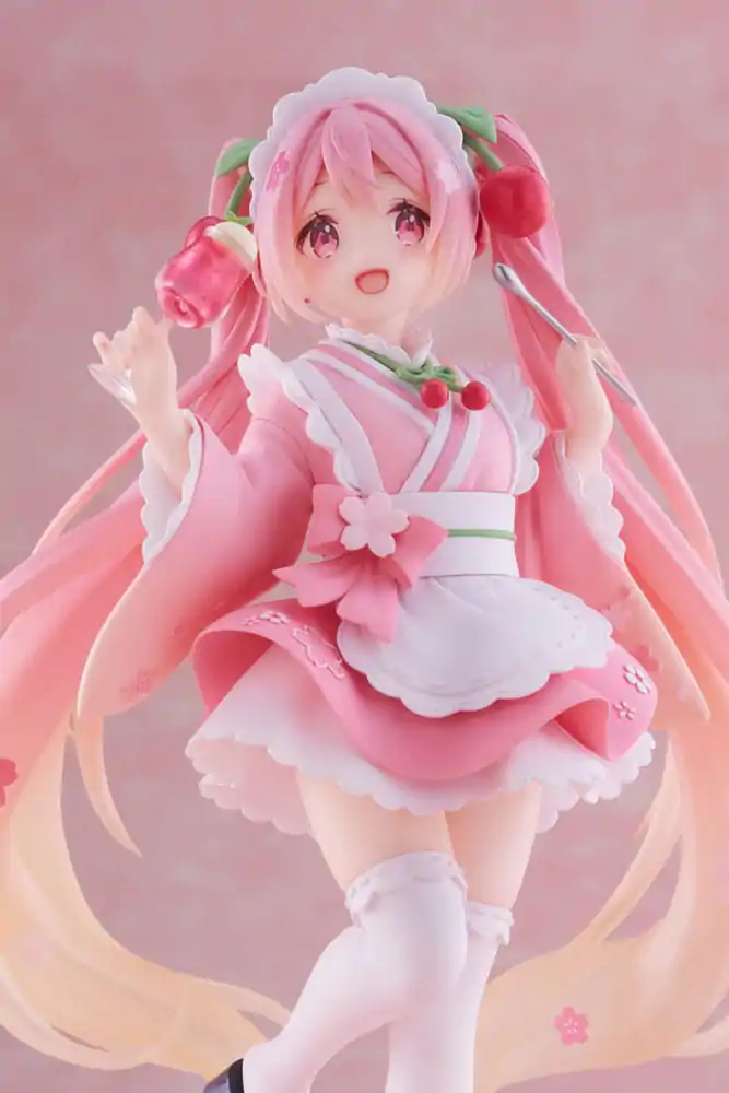 Hatsune Miku PVC Kipić Newley Written Sakura Miku Japanese Cafe Ver. 18 cm fotografija proizvoda