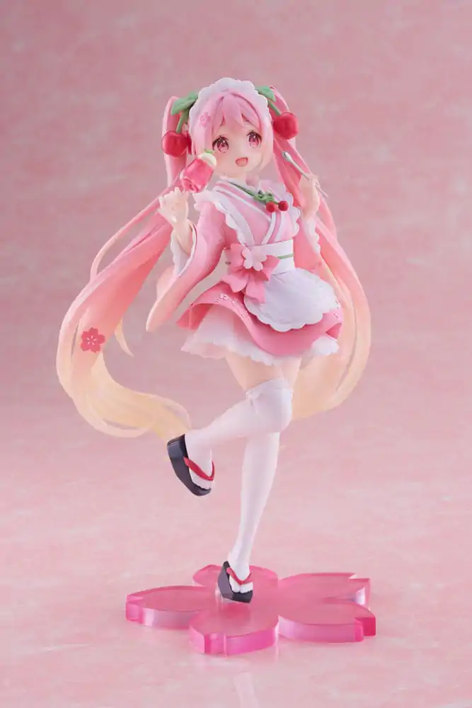 Hatsune Miku PVC Kipić Newley Written Sakura Miku Japanese Cafe Ver. 18 cm fotografija proizvoda