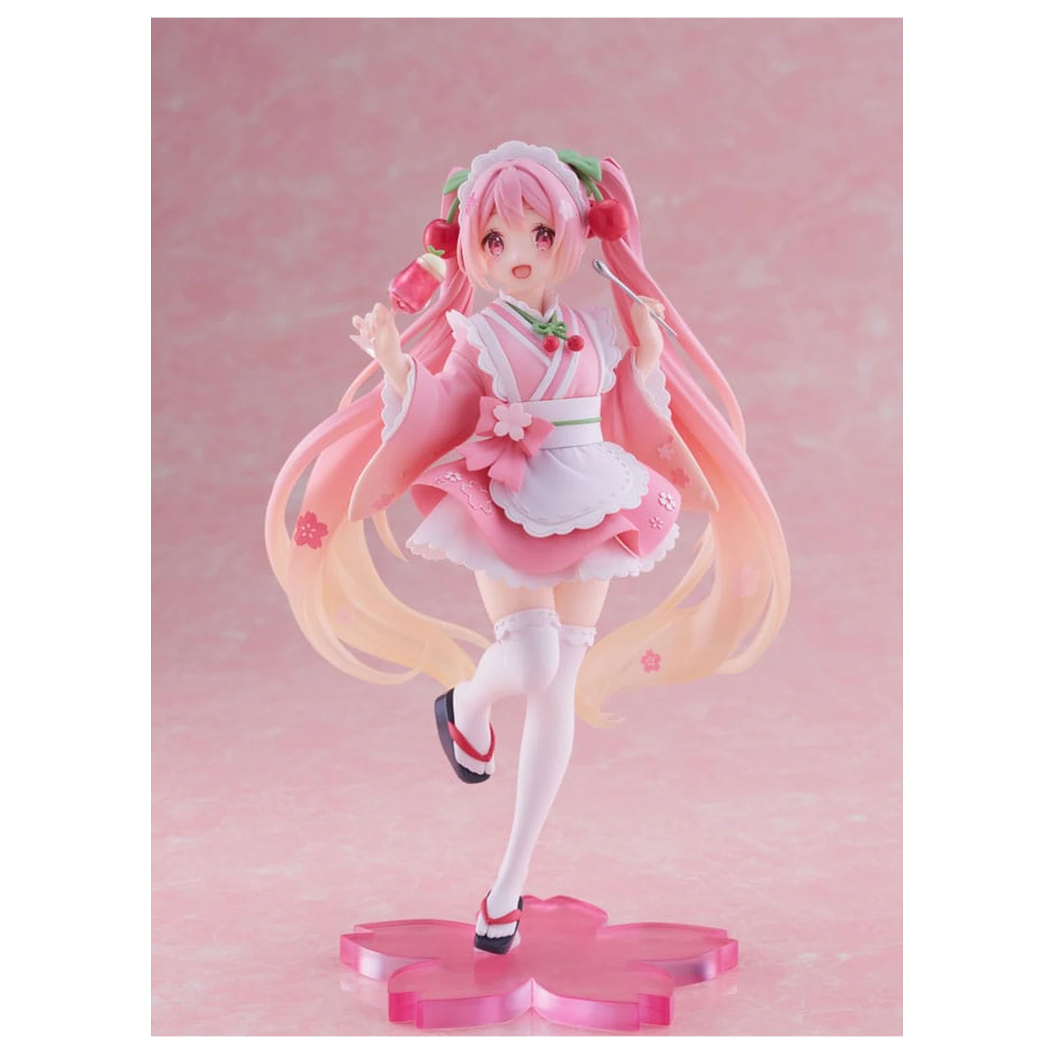 Hatsune Miku PVC Statua Newley Written Sakura Miku Japanese Cafe Ver. Reissue 18 cm fotografija proizvoda