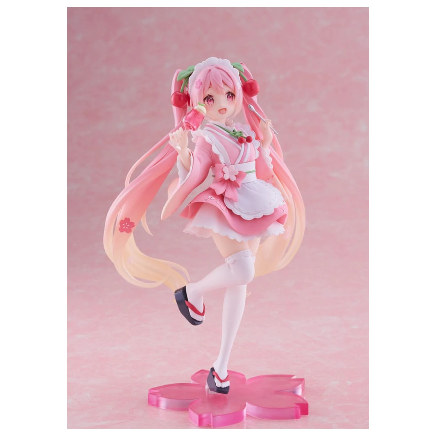 Hatsune Miku PVC Statua Newley Written Sakura Miku Japanese Cafe Ver. Reissue 18 cm fotografija proizvoda