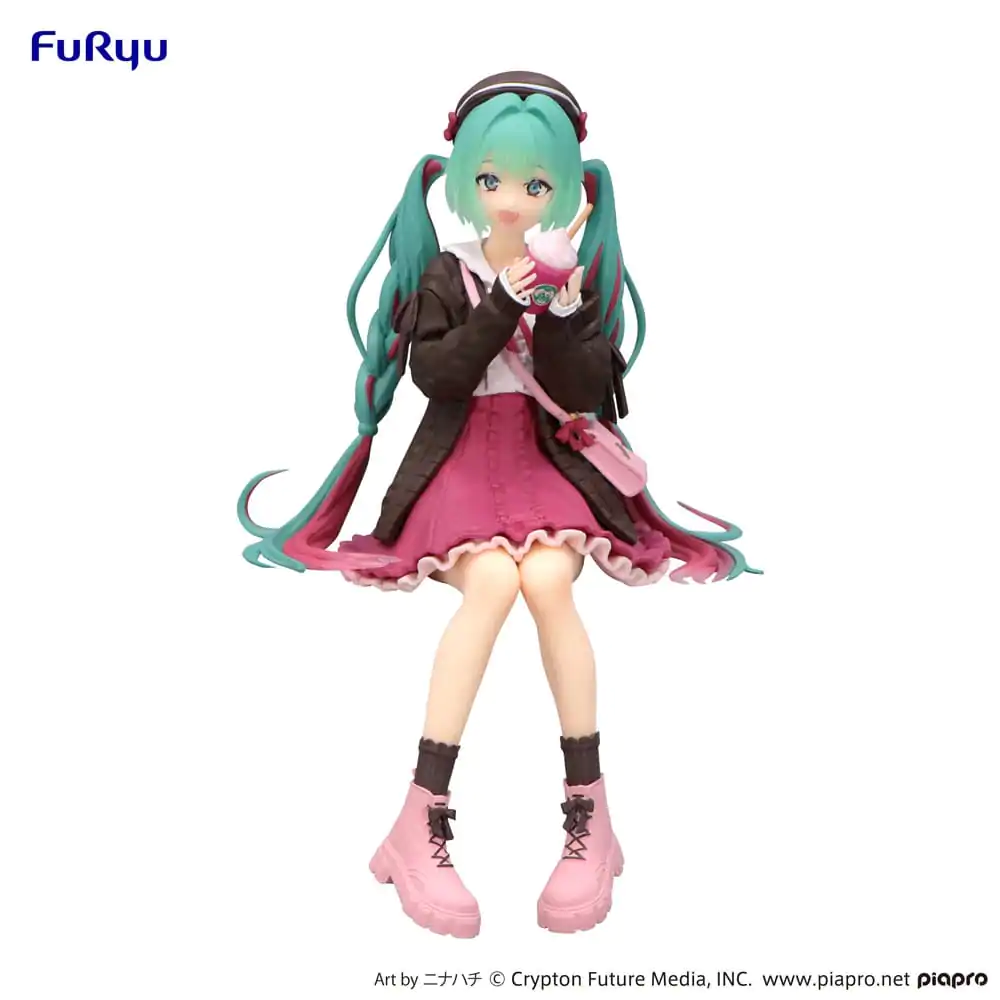Hatsune Miku Noodle Stopper PVC kip Jesenski izlazak Ružičasta boja Ver. 14 cm fotografija proizvoda
