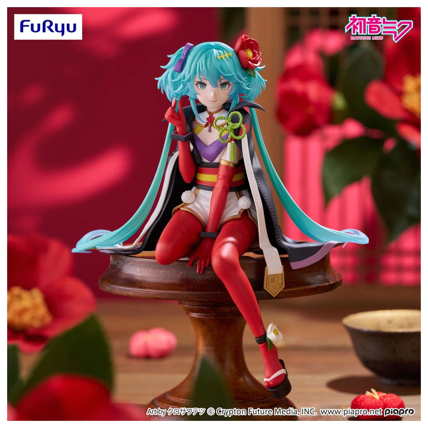 Hatsune Miku Noodle Stopper PVC statua Flower Fairy Camellia 15 cm fotografija proizvoda