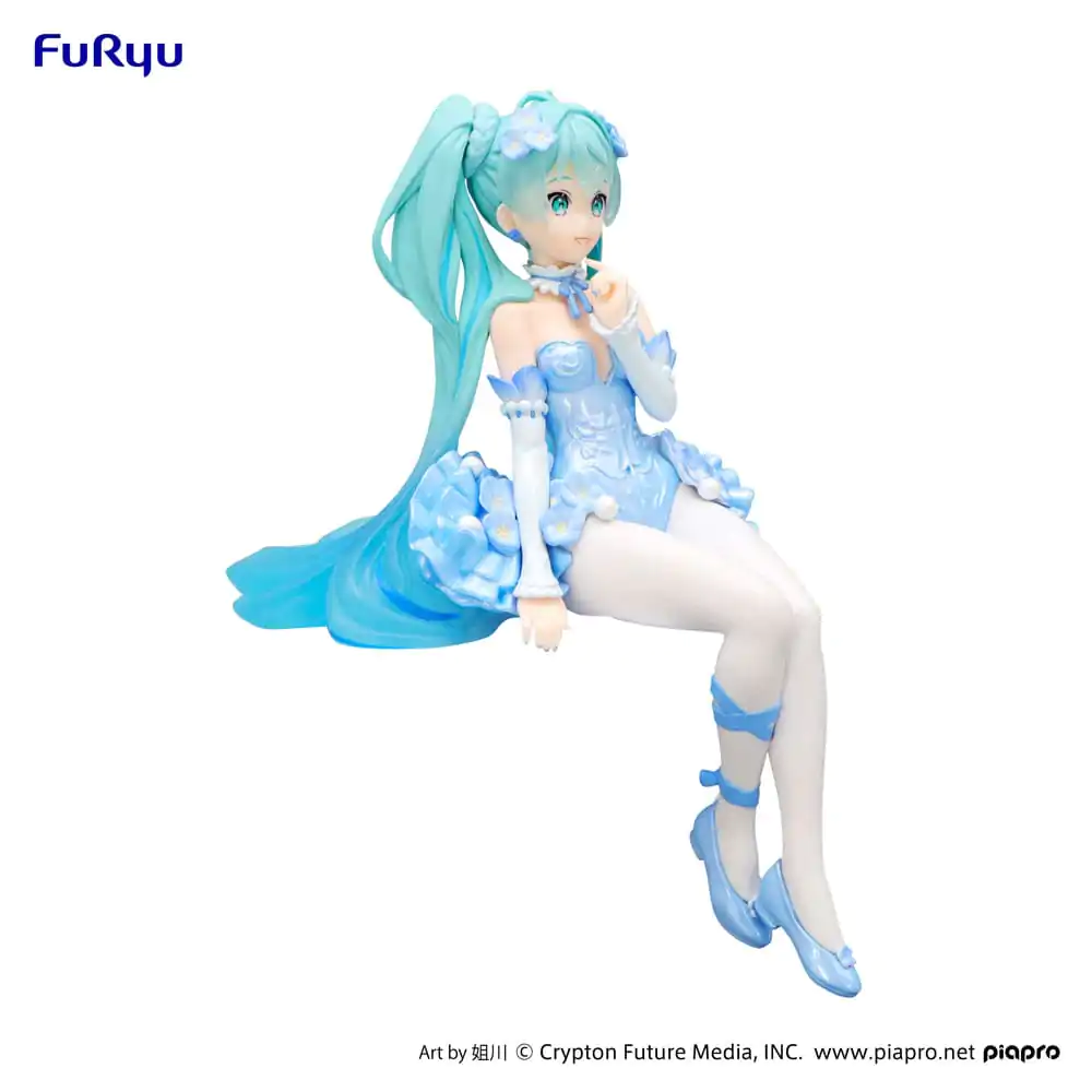 Hatsune Miku Noodle Stopper PVC Kipić Flower Fairy Nemophila Pail Blue Color Ver. 15 cm fotografija proizvoda