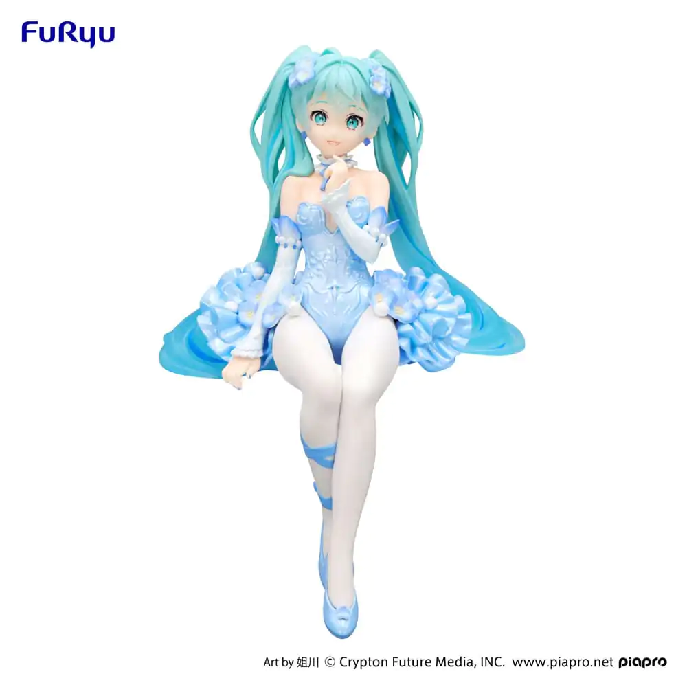 Hatsune Miku Noodle Stopper PVC Kipić Flower Fairy Nemophila Pail Blue Color Ver. 15 cm fotografija proizvoda