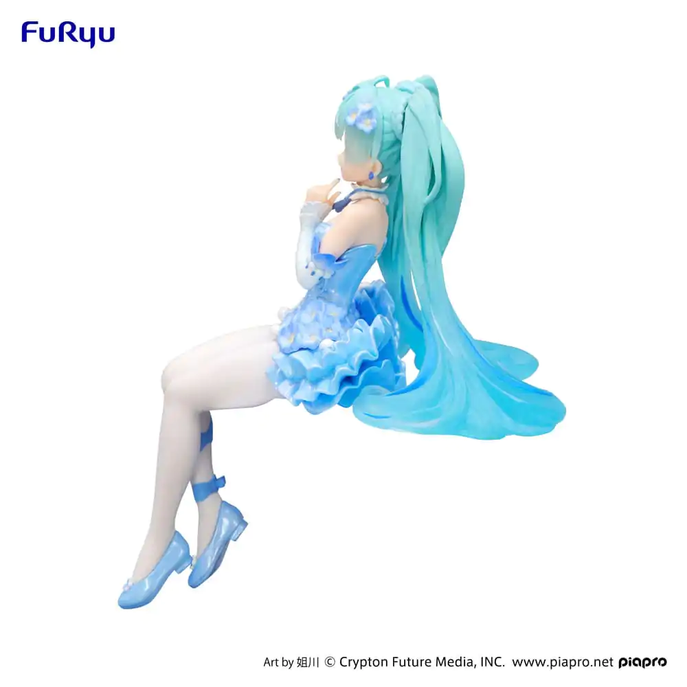 Hatsune Miku Noodle Stopper PVC Kipić Flower Fairy Nemophila Pail Blue Color Ver. 15 cm fotografija proizvoda