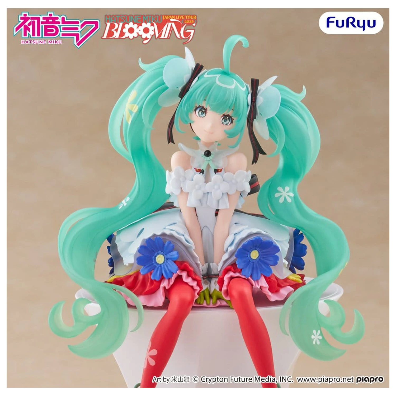Hatsune Miku čep za zdjelicu za rezance PVC kip Hatsune Miku Japan Live Tour 2025 Blooming 14 cm fotografija proizvoda