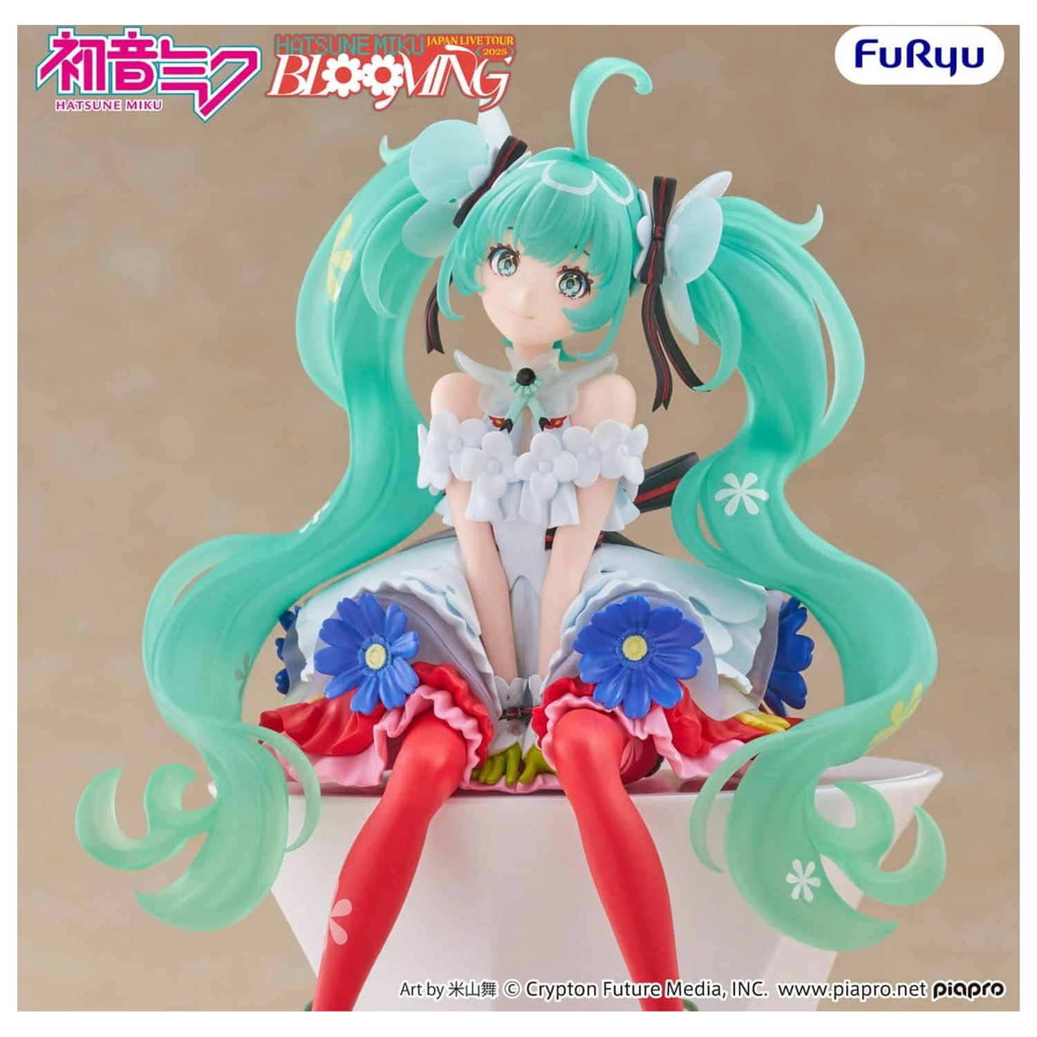 Hatsune Miku čep za zdjelicu za rezance PVC kip Hatsune Miku Japan Live Tour 2025 Blooming 14 cm fotografija proizvoda