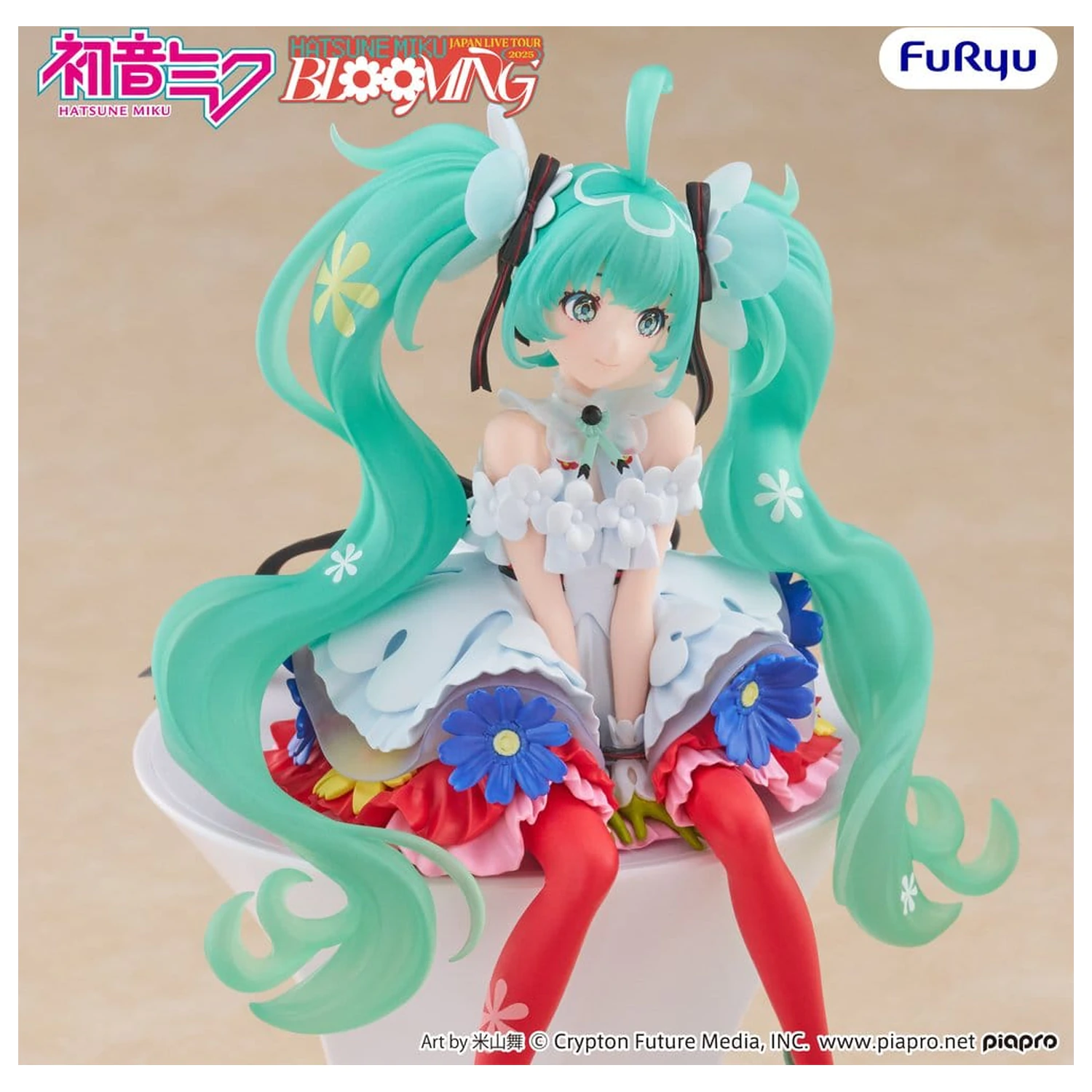 Hatsune Miku čep za zdjelicu za rezance PVC kip Hatsune Miku Japan Live Tour 2025 Blooming 14 cm fotografija proizvoda