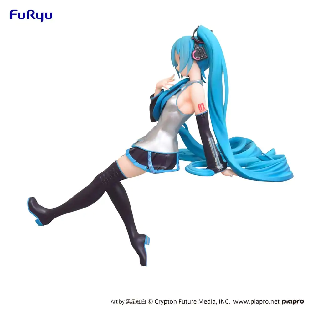 Hatsune Miku Noodle Stopper PVC Kip Kuroboshi Kouhaku Ver. (re-run) 14 cm fotografija proizvoda