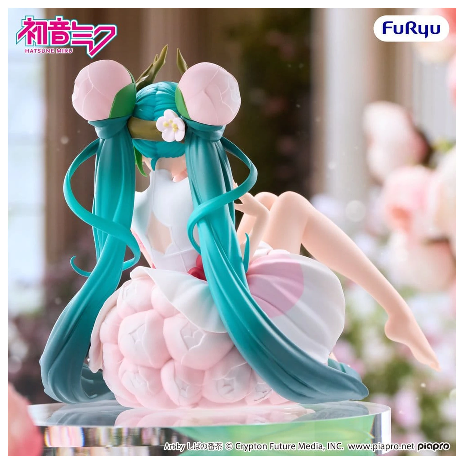 Hatsune Miku Čep za tjesteninu PVC Figura Cvijetna Vila Bijeli Japanski Šljivin Cvijet 13 cm fotografija proizvoda