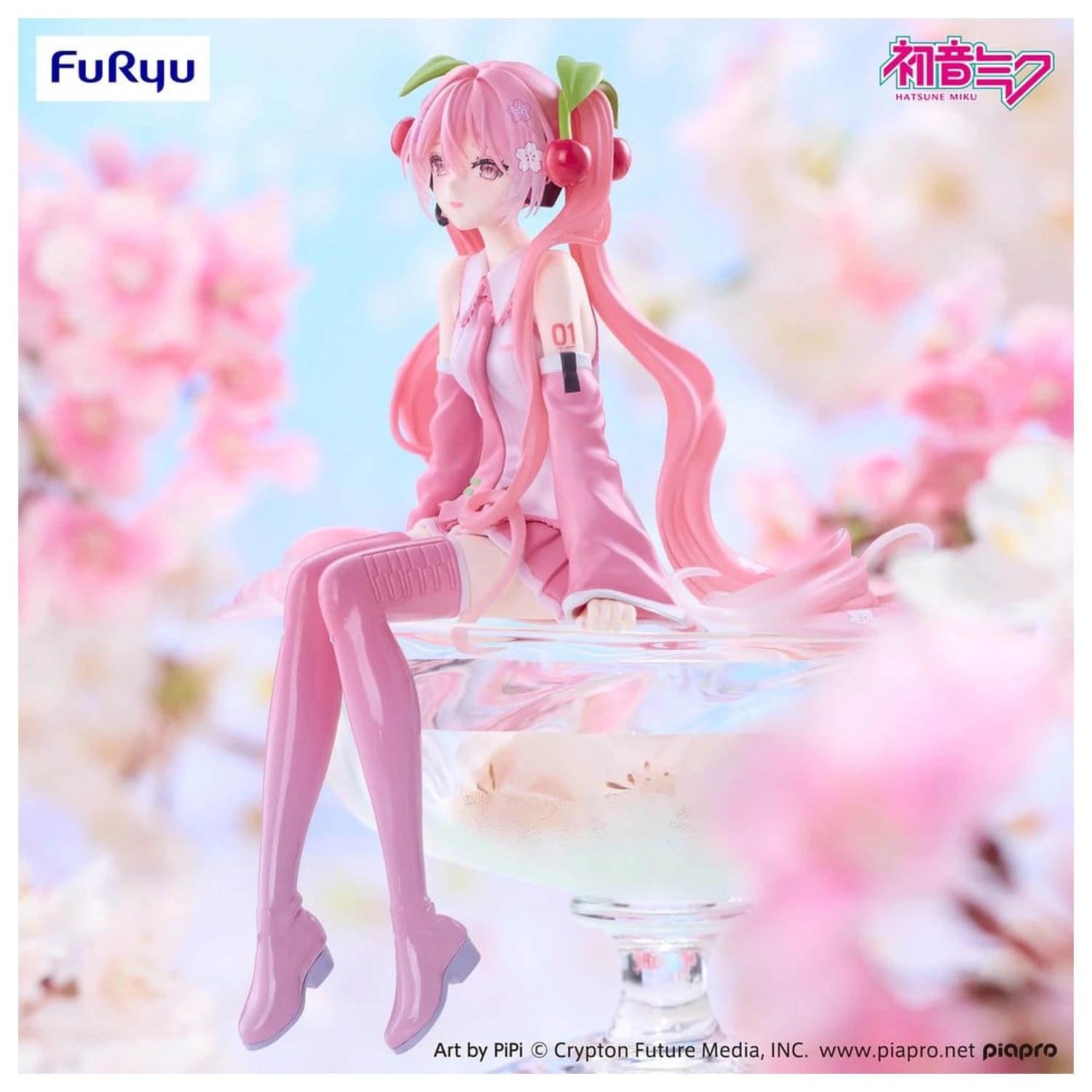 Hatsune Miku Noodle Stopper PVC figura Sakura Miku 2026 Smile Ver. 14 cm fotografija proizvoda
