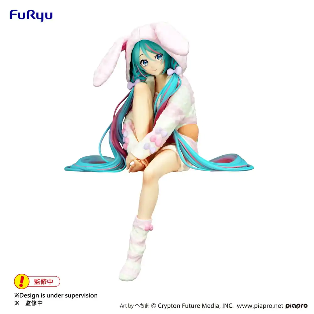 Hatsune Miku Noodle Stopper PVC Kip Zeko Uho Kapuljača Pidžama 14 cm fotografija proizvoda