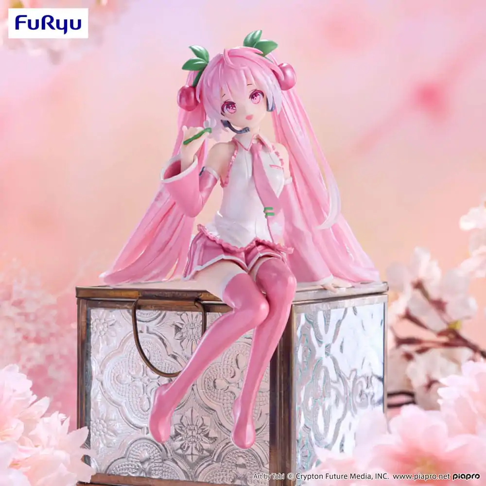 Hatsune Miku Noodle Stopper PVC Kip Sakura Miku 2024 Pearl Color Ver. 15 cm fotografija proizvoda