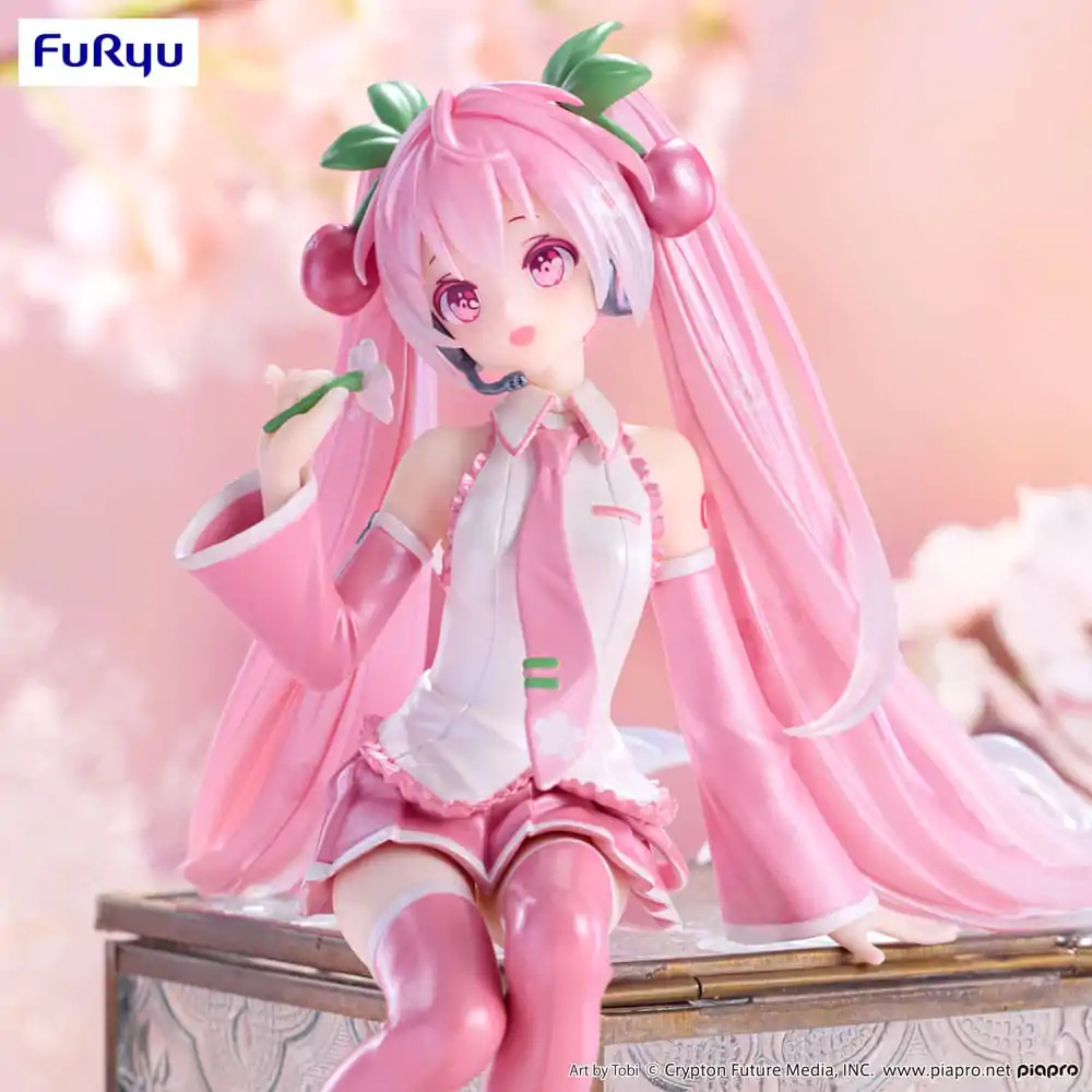 Hatsune Miku Noodle Stopper PVC Kip Sakura Miku 2024 Pearl Color Ver. 15 cm fotografija proizvoda