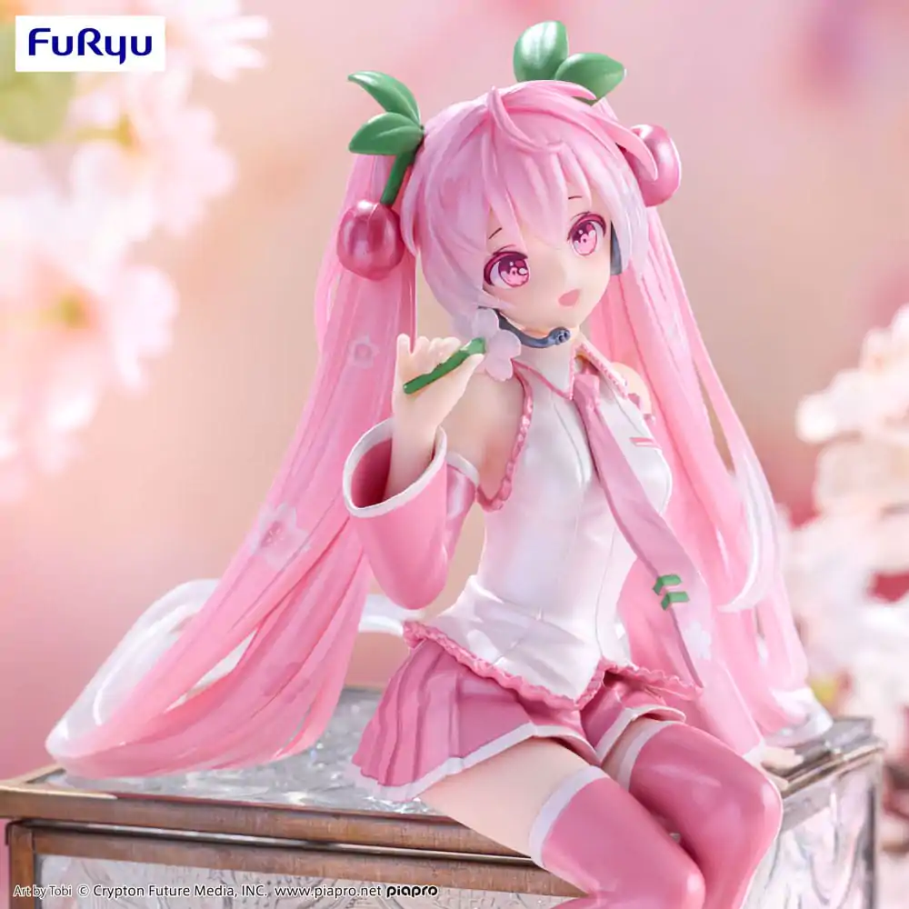 Hatsune Miku Noodle Stopper PVC Kip Sakura Miku 2024 Pearl Color Ver. 15 cm fotografija proizvoda