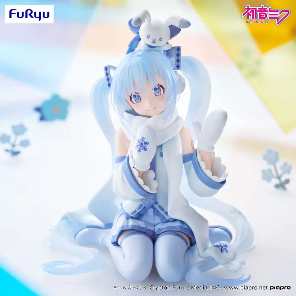 Hatsune Miku Zaustavljač rezanaca PVC Statua Snow Miku Sky Town 10th Ver. 10 cm fotografija proizvoda