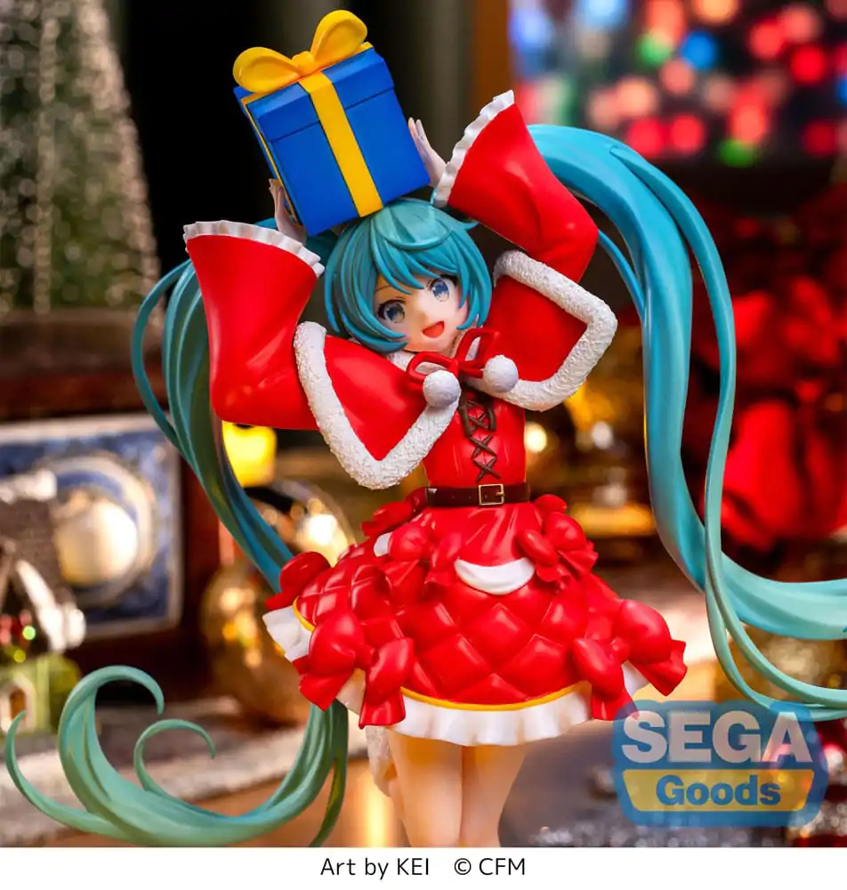 Hatsune Miku Series Luminasta PVC Kipić Hatsune Miku Christmas 2024 19 cm fotografija proizvoda