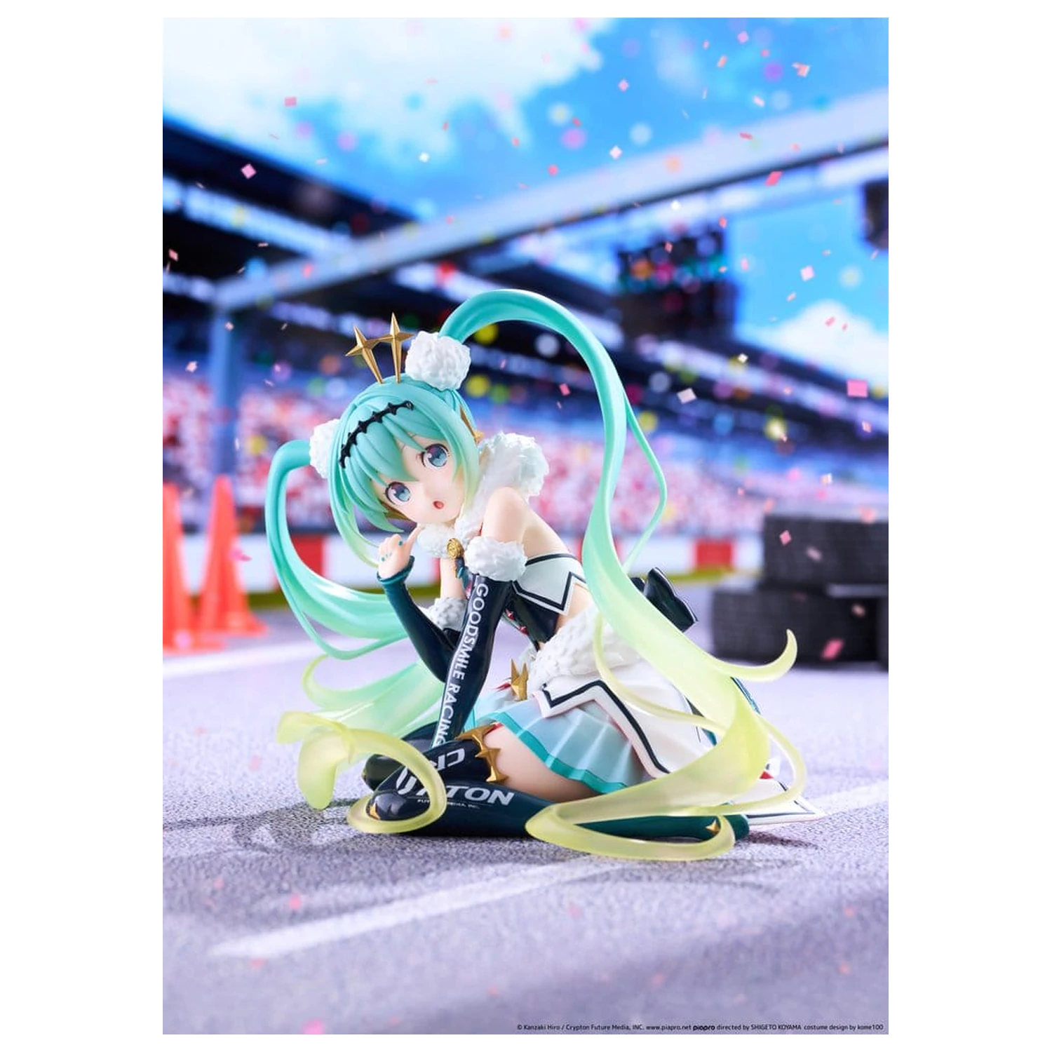 Hatsune Miku Taito Kuji PVC Figura Racing Miku 2018 Ver. Round 8 13 cm fotografija proizvoda