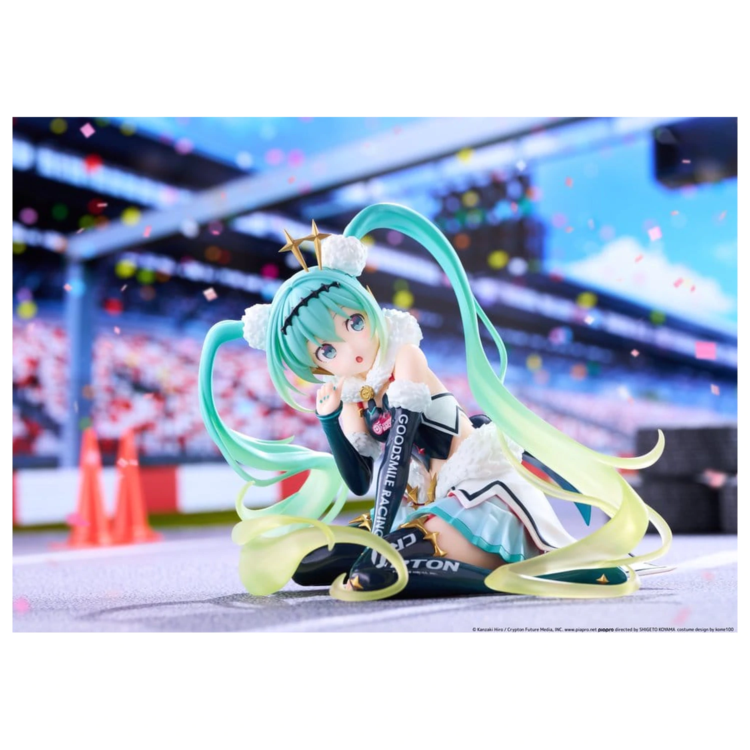 Hatsune Miku Taito Kuji PVC Figura Racing Miku 2018 Ver. Round 8 13 cm fotografija proizvoda