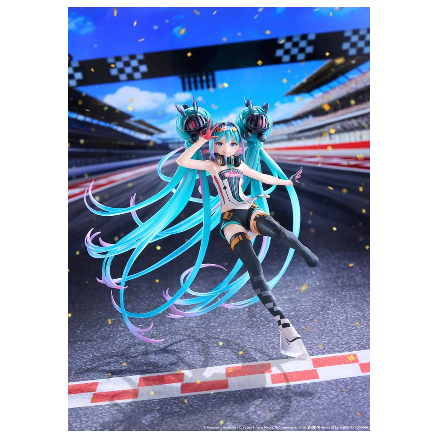Hatsune Miku Taito Kuji PVC Figura Racing Miku 2026 Ver. Original 18 cm fotografija proizvoda