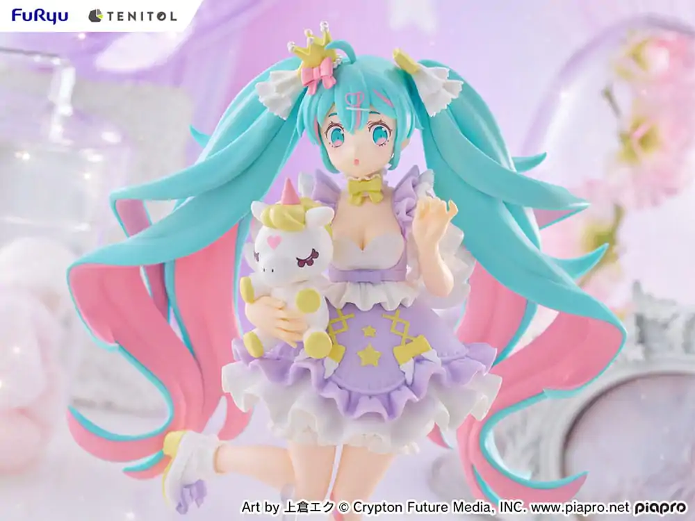 Hatsune Miku Tenitol PVC Statua Hatsune Miku Yumekawa Princess Lavender Ver. 21 cm fotografija proizvoda