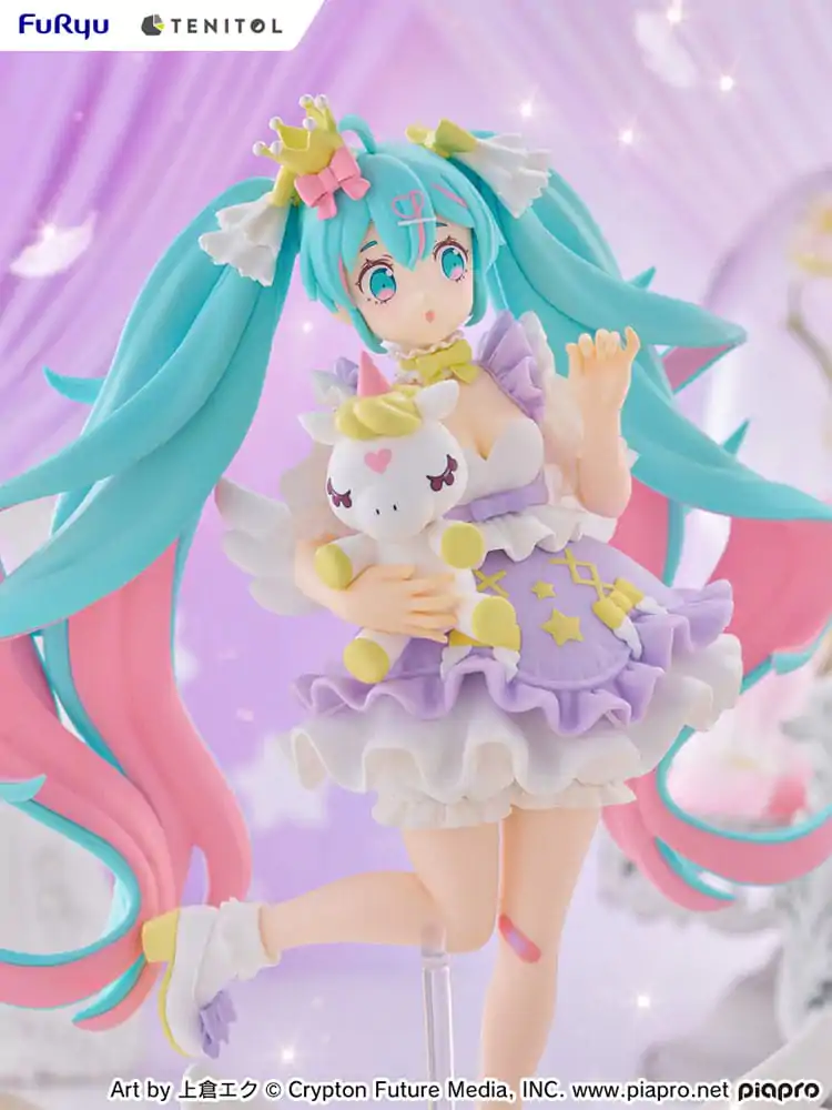 Hatsune Miku Tenitol PVC Statua Hatsune Miku Yumekawa Princess Lavender Ver. 21 cm fotografija proizvoda
