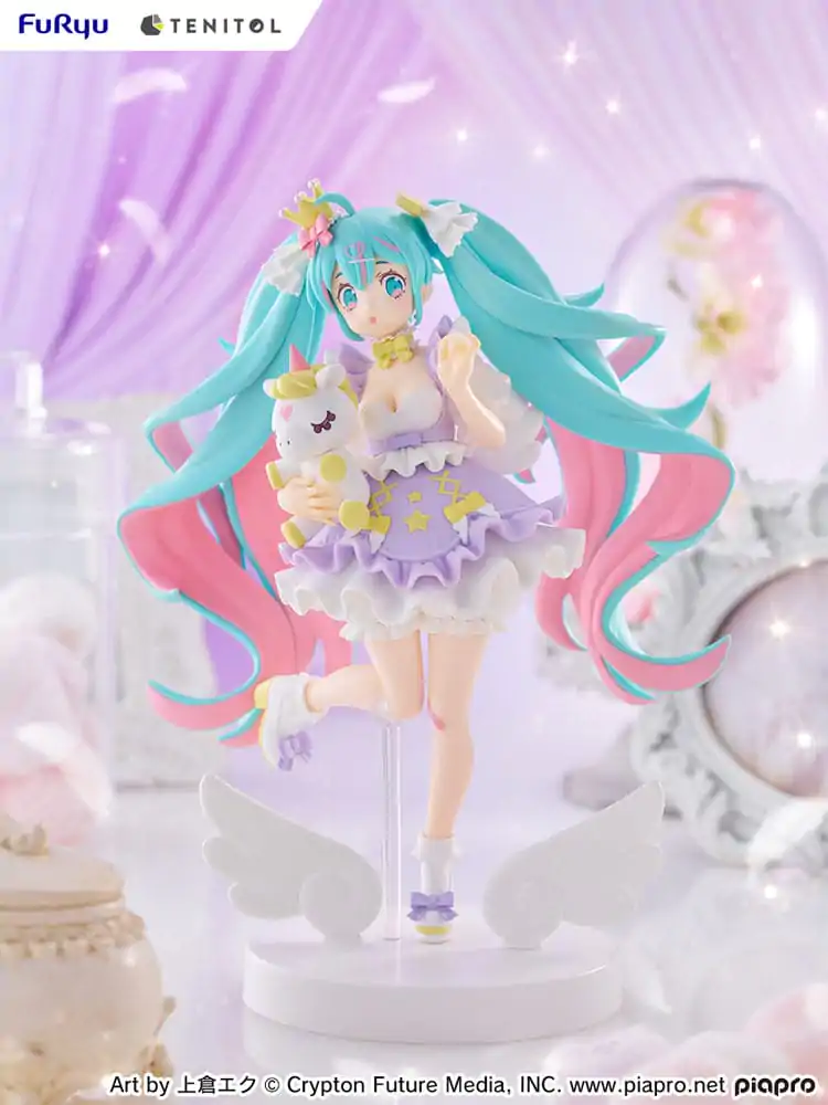 Hatsune Miku Tenitol PVC Statua Hatsune Miku Yumekawa Princess Lavender Ver. 21 cm fotografija proizvoda