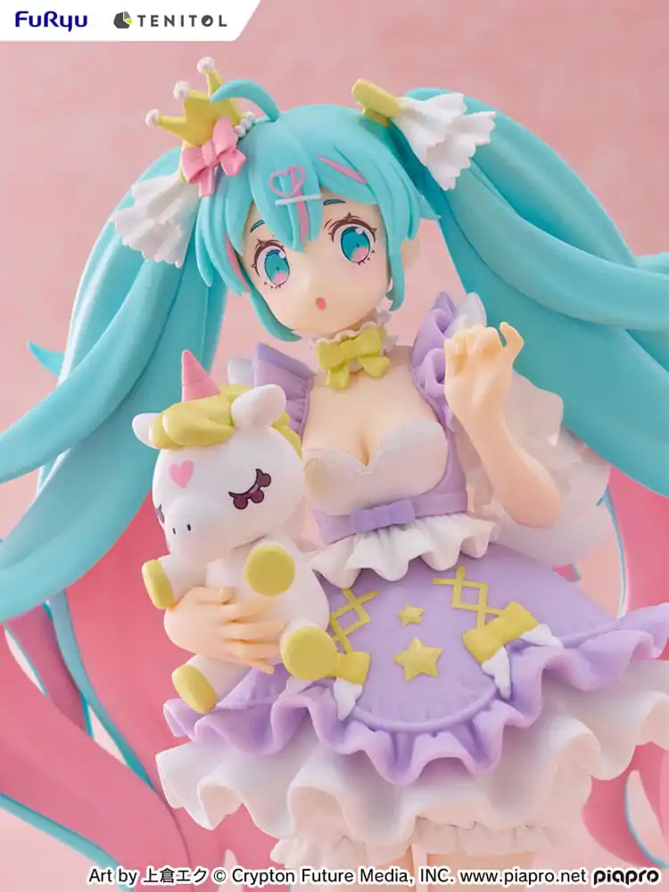 Hatsune Miku Tenitol PVC Statua Hatsune Miku Yumekawa Princess Lavender Ver. 21 cm fotografija proizvoda