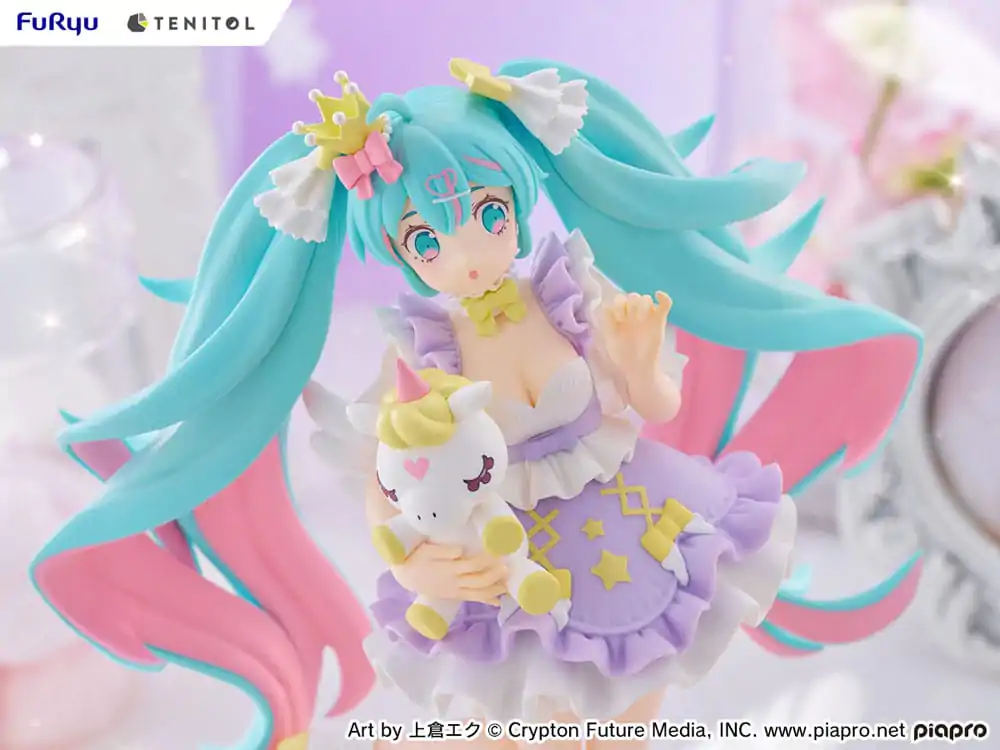 Hatsune Miku Tenitol PVC Statua Hatsune Miku Yumekawa Princess Lavender Ver. 21 cm fotografija proizvoda