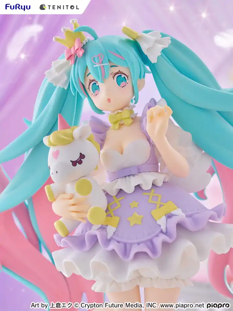 Hatsune Miku Tenitol PVC Statua Hatsune Miku Yumekawa Princess Lavender Ver. 21 cm fotografija proizvoda