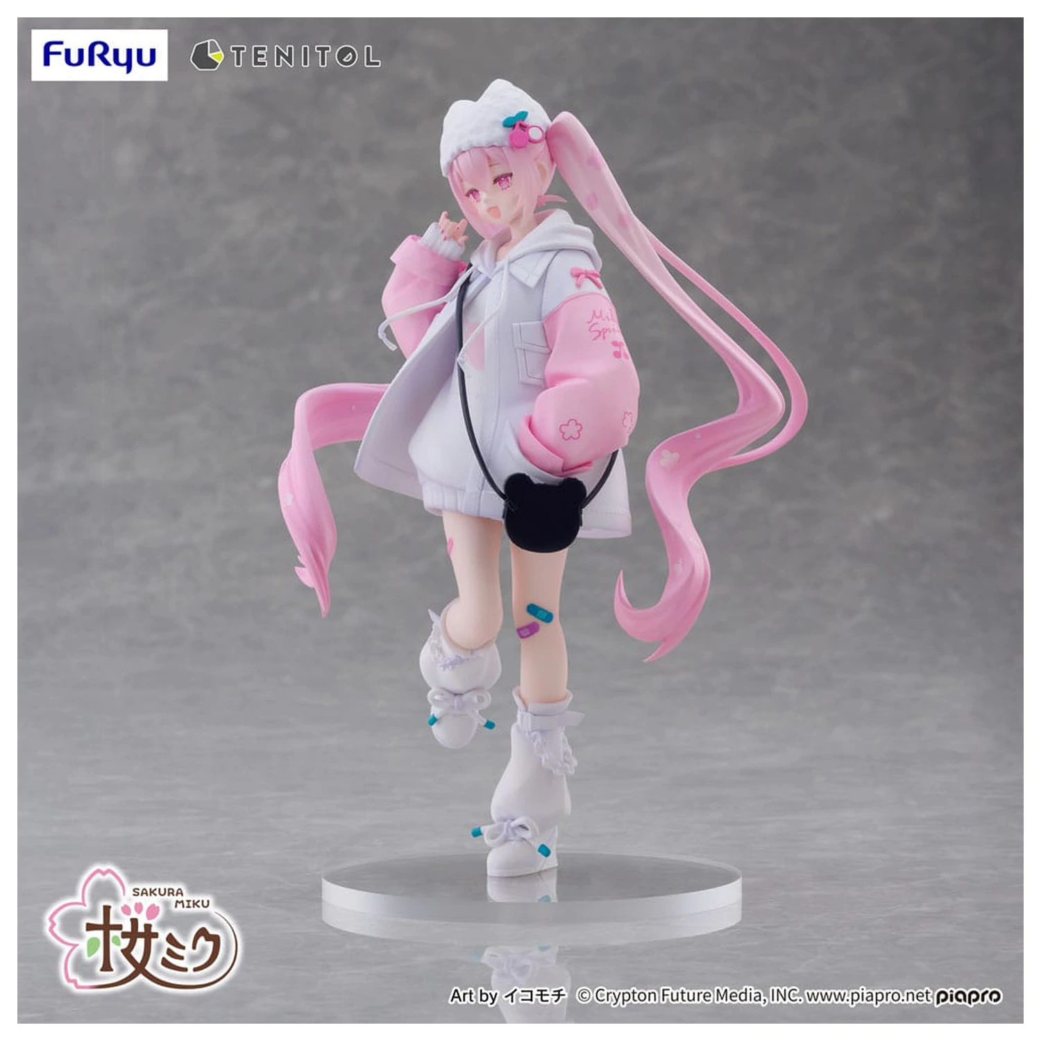Hatsune Miku Tenitol PVC kip Sakura Miku Cool style [petit] 19 cm fotografija proizvoda