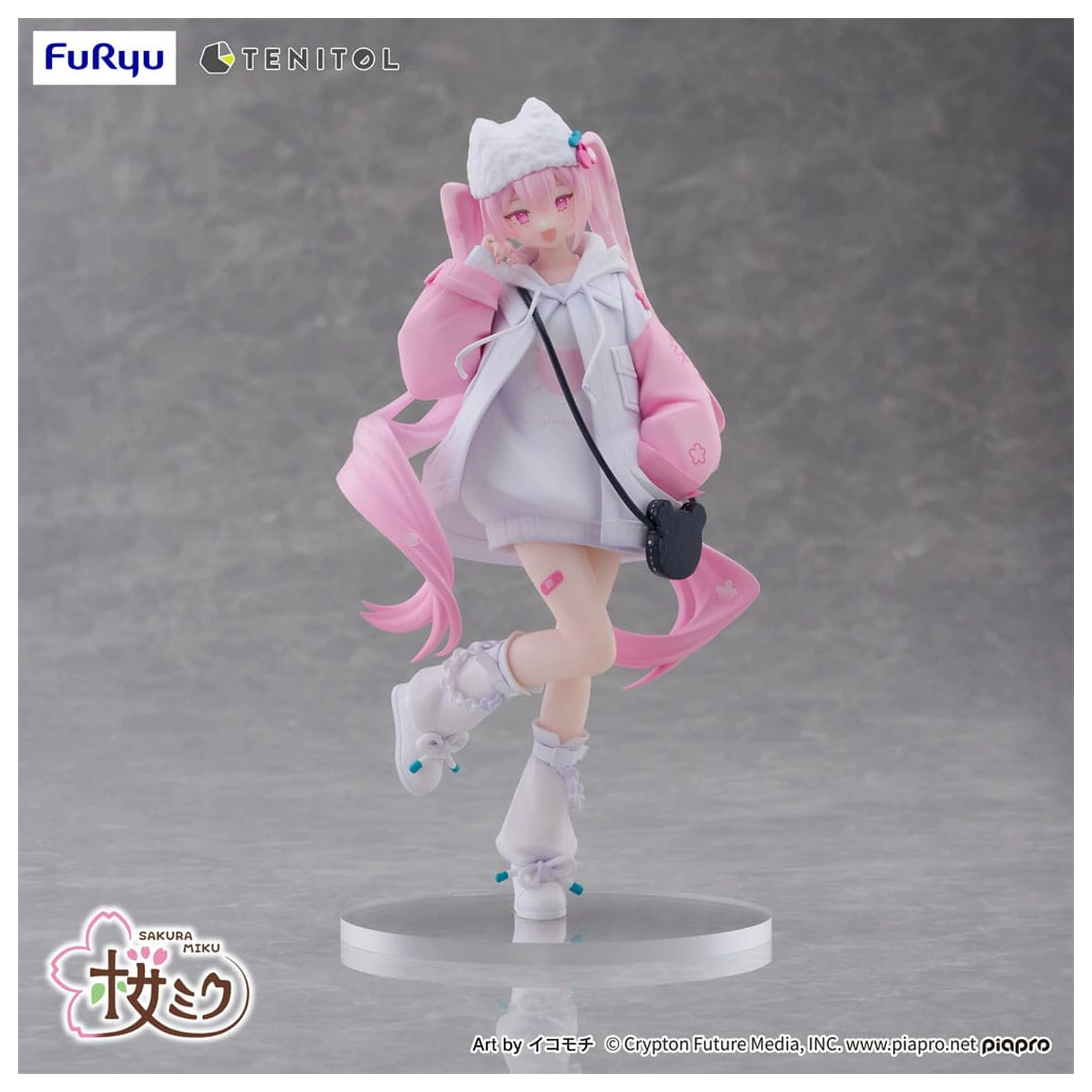Hatsune Miku Tenitol PVC kip Sakura Miku Cool style [petit] 19 cm fotografija proizvoda