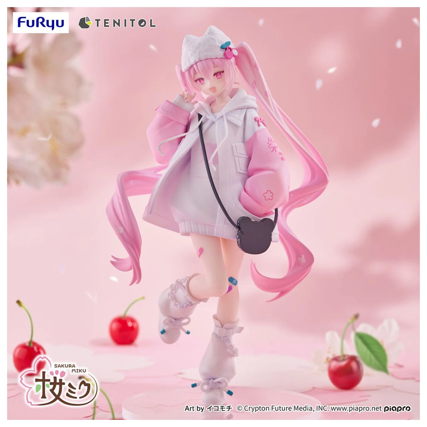 Hatsune Miku Tenitol PVC kip Sakura Miku Cool style [petit] 19 cm fotografija proizvoda