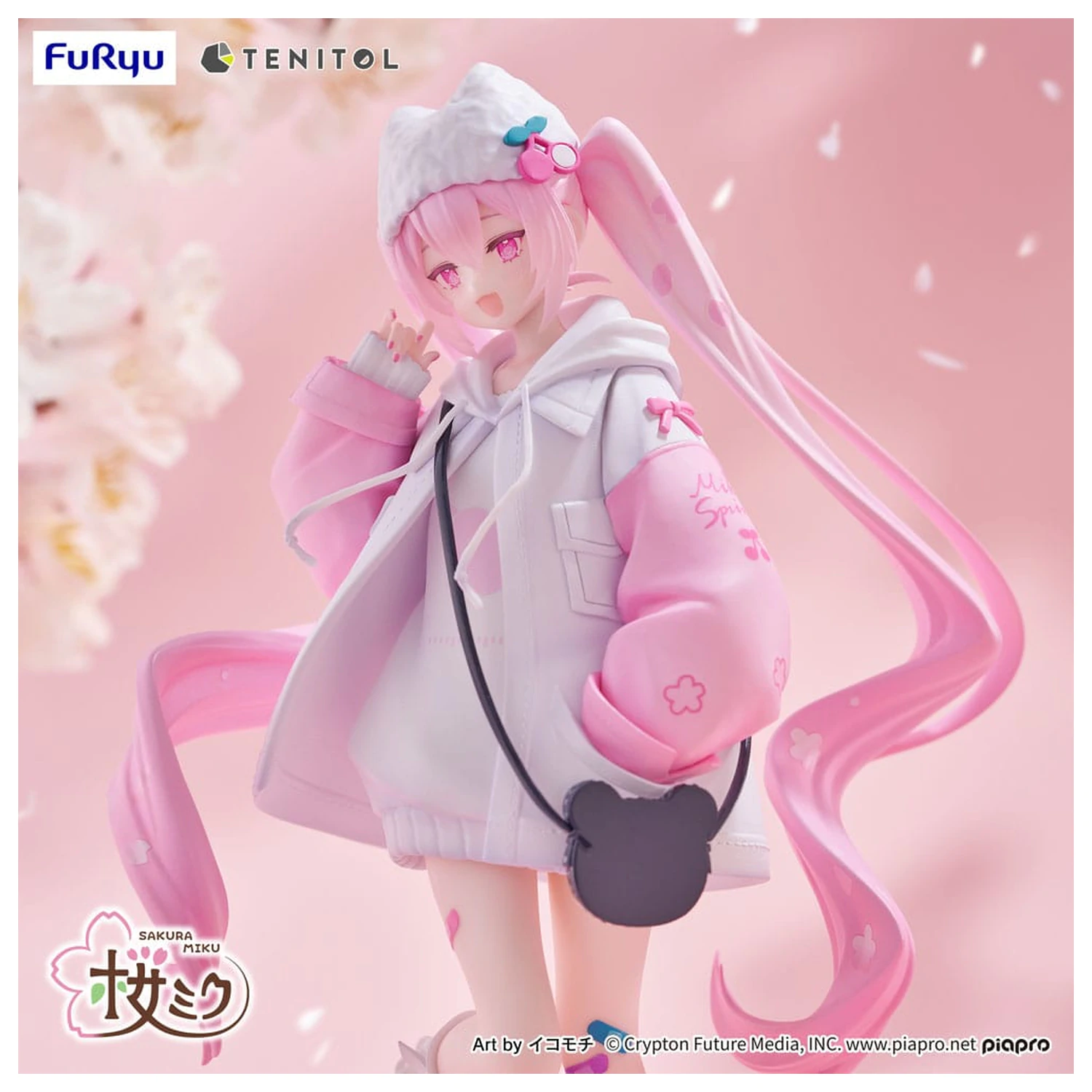 Hatsune Miku Tenitol PVC kip Sakura Miku Cool style [petit] 19 cm fotografija proizvoda