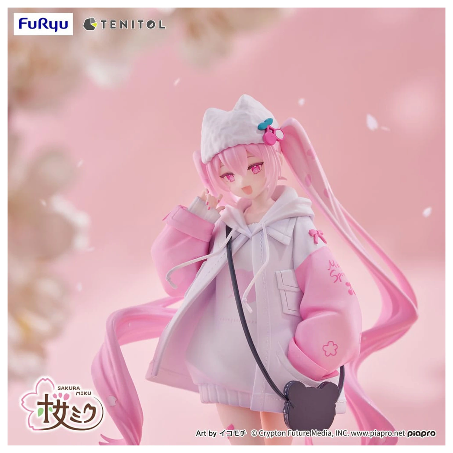 Hatsune Miku Tenitol PVC kip Sakura Miku Cool style [petit] 19 cm fotografija proizvoda
