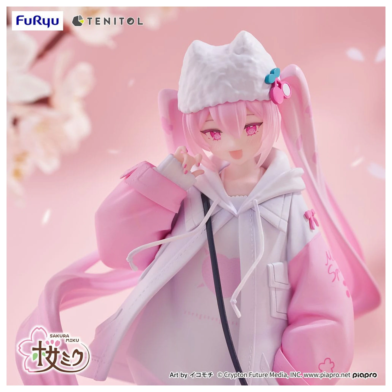 Hatsune Miku Tenitol PVC kip Sakura Miku Cool style [petit] 19 cm fotografija proizvoda