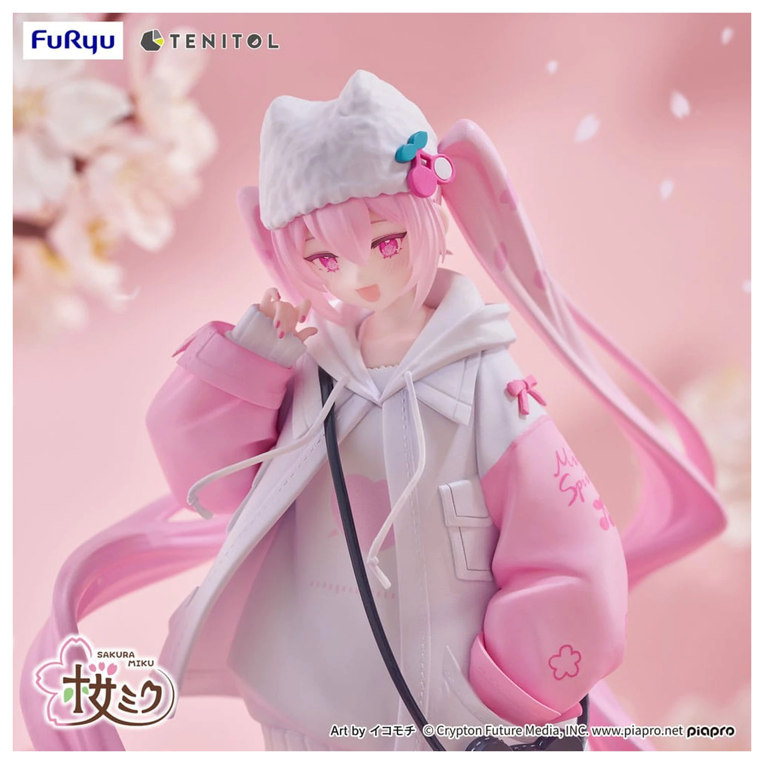 Hatsune Miku Tenitol PVC kip Sakura Miku Cool style [petit] 19 cm fotografija proizvoda