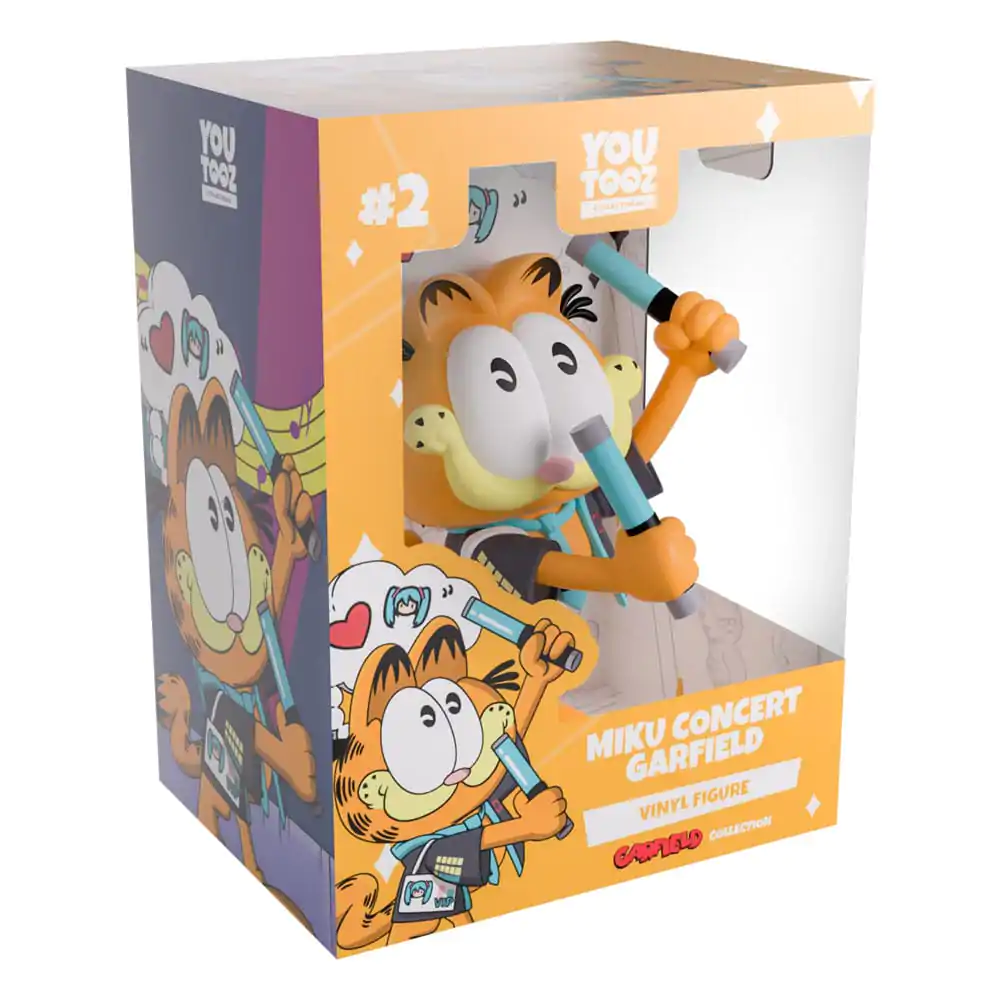 Hatsune Miku x Garfield Vinilna figura Miku Concert Garfield 13 cm fotografija proizvoda