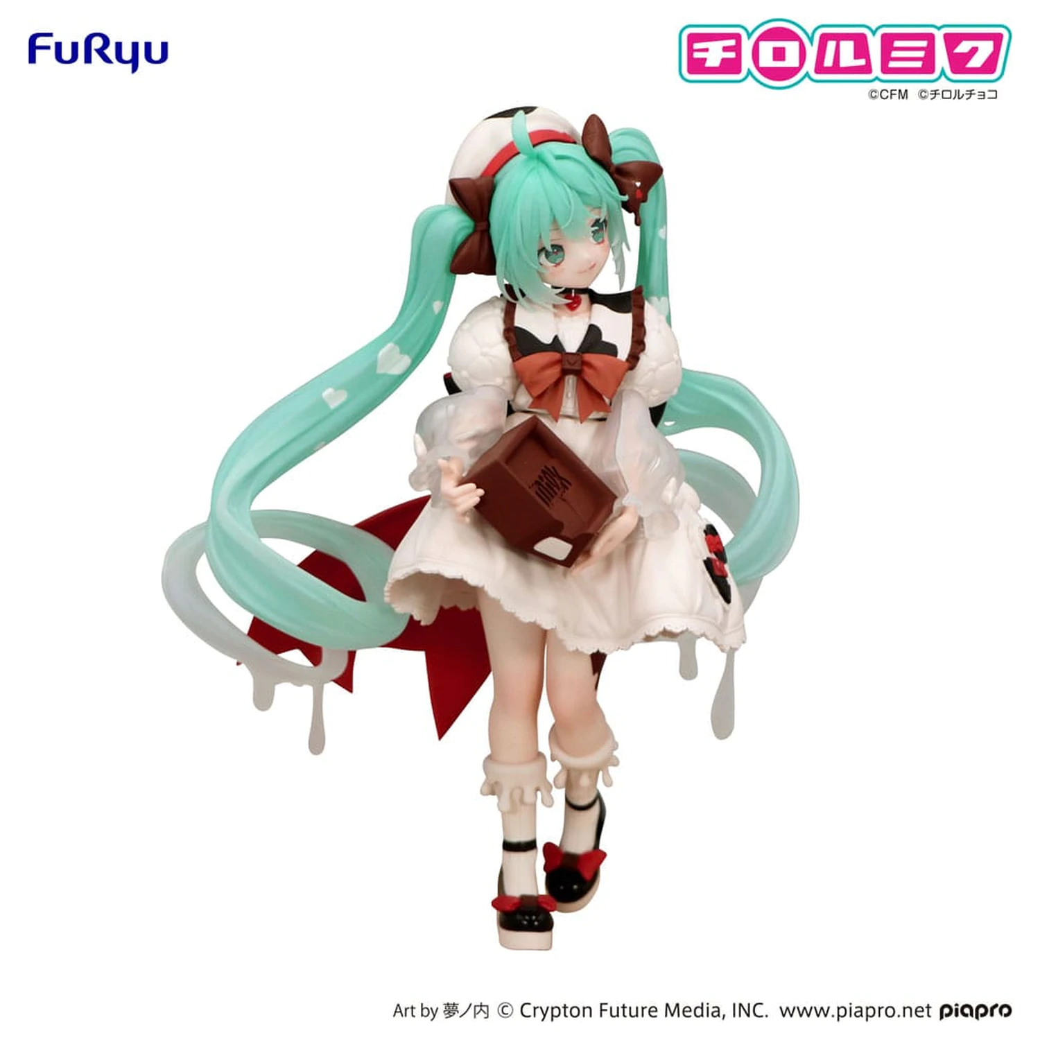 Hatsune Miku x Tirol Choco Trio-Try-iT PVC Kip Hatsune Miku Milk Ver. 18 cm fotografija proizvoda