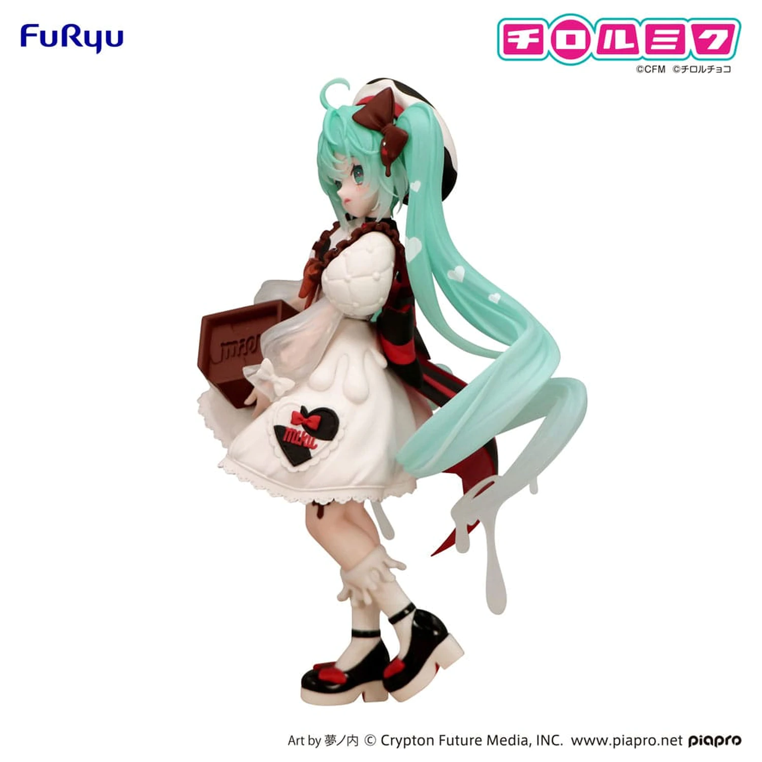 Hatsune Miku x Tirol Choco Trio-Try-iT PVC Kip Hatsune Miku Milk Ver. 18 cm fotografija proizvoda